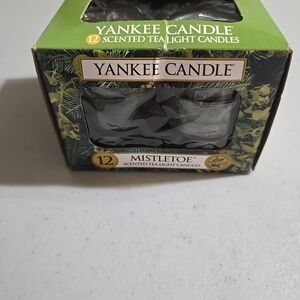 Yankee Candle Mistletoe Scented Tea Light Candles Box Of 12
